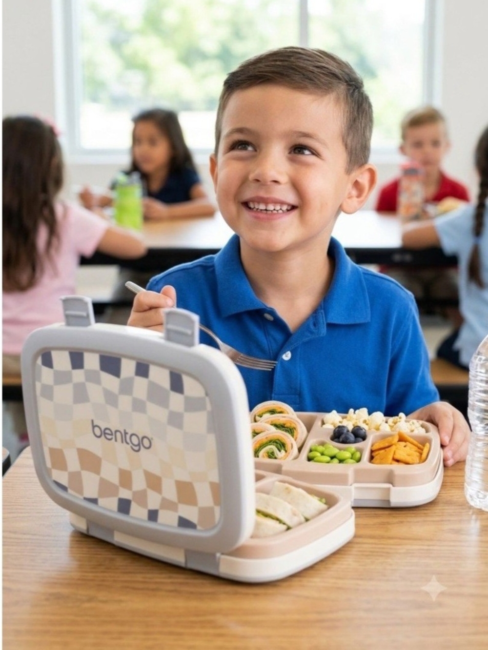 Bentgo Kids Whimsy & Wonder Leak-Proof Lunch Box in Beige